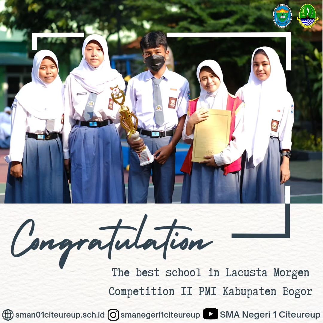 Juara kategori "Sekolah Terbaik" Lacusta Morgen Competition II tahun 2023 