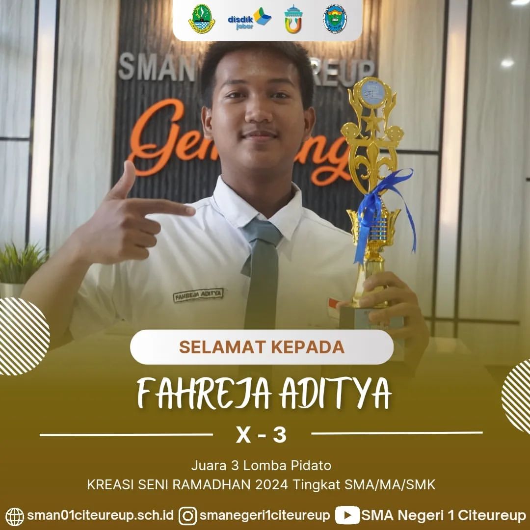 Juara 3 Lomba Pidato pada Kompetisi Kreasi Ramadhan 2024