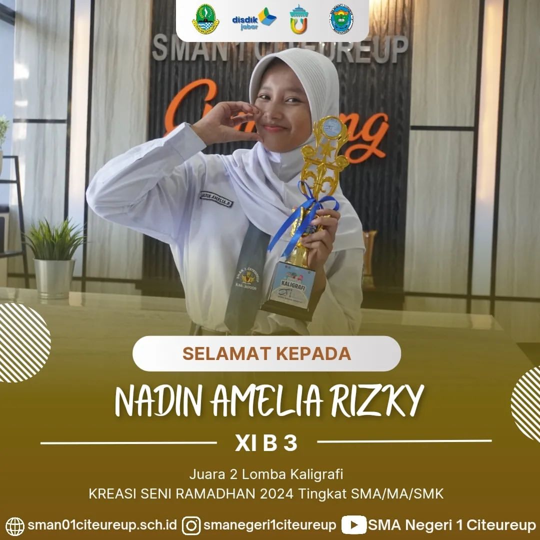 Juara 2 Lomba Kaligrafi pada Kompetisi Kreasi Ramadhan 2024